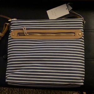 A New Day Navy Stripe Crossbody Purse